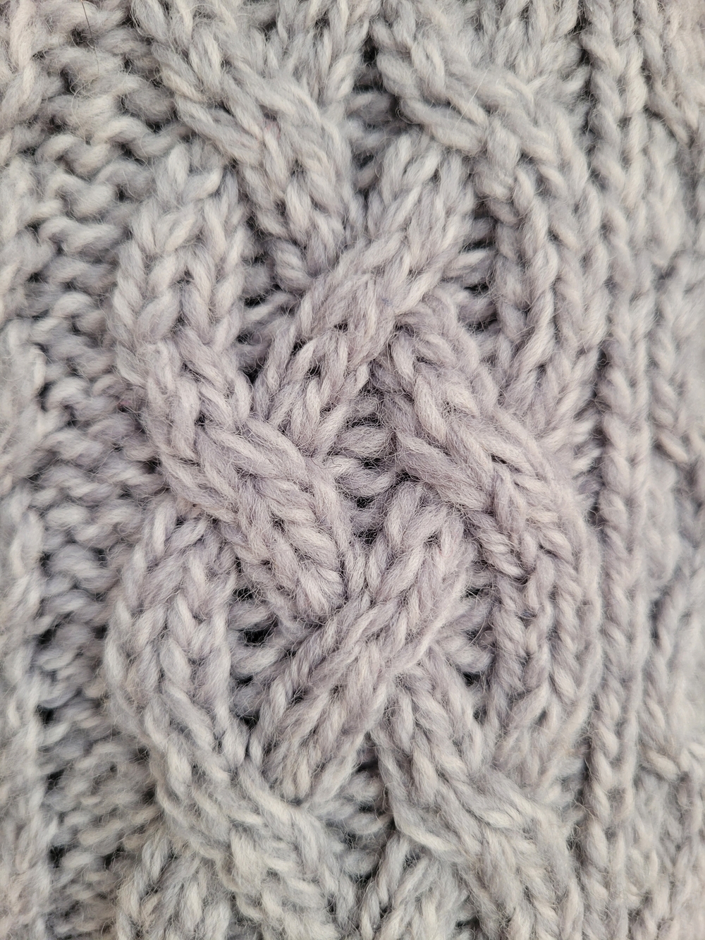 NEW Aran Mor 100% Merino Wool Textured Cable Knit Crewneck Sweater With Pockets - Picture 6 of 12